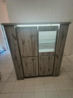 Verlichte barkast met 4 compartimenten - ZEER goede staat!, Ophalen, Met deur(en), 100 tot 150 cm, Glas