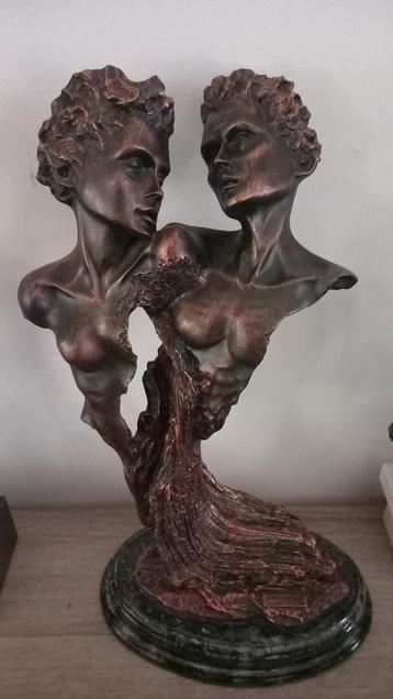 Kunstwerk elegant sculptuur geliefden ( zie omschrijving ) beschikbaar voor biedingen