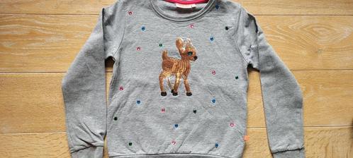 Grijze sweater met hert - Someone - maat 128 (8 j), Kinderen en Baby's, Kinderkleding | Maat 128, Gebruikt, Meisje, Trui of Vest