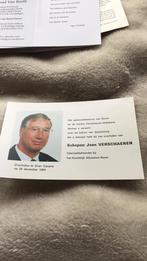 Internaatbeheerder te boom, Verzamelen, Bidprentjes en Rouwkaarten, Ophalen