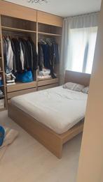Lit 160cm + armoire, Huis en Inrichting, Slaapkamer | Complete slaapkamers, Ophalen, Zo goed als nieuw
