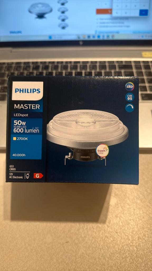 Philips master G53 ledspot, Huis en Inrichting, Lampen | Spots, Nieuw, Plafondspot of Wandspot, Led, Ophalen