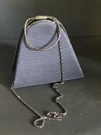 Marineblauwe & zilver avondtas jaren 60, Verzenden