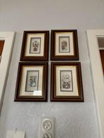 4 kadertjes Anton Pieck, Huis en Inrichting, Ophalen of Verzenden, Gebruikt, Minder dan 50 cm, Minder dan 50 cm