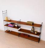 Prachtige vintage modulaire wandplanken. /  'string'-rek, Ophalen, Met plank(en), Zo goed als nieuw, Overige materialen