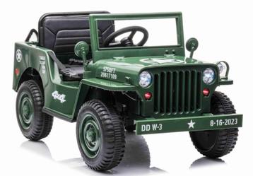 Willys jeep tot 3 kinderen accu speelgoedauto