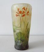 Antiek art nouveau cameo glazen vaas Daum Nancy, klokjes, Verzenden