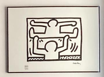 Keith Haring: lithografie op groot formaat. Nieuwstaat 