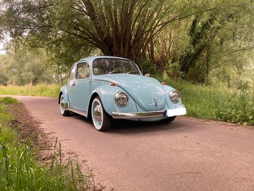 VW Beetle 1200 de 73, Autos, Oldtimers & Ancêtres, Particulier, Volkswagen, Essence, 2 portes, Boîte manuelle, Bleu, Noir, Cuir synthéthique