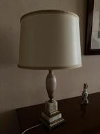 Vintage albasten lamp met kwaliteitslampenkap, Ophalen, Zo goed als nieuw, Classique, 50 tot 75 cm