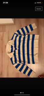 Witte trui met blauwe strepen, Comme neuf, Taille 48/50 (M), Bleu, Kilky Paris
