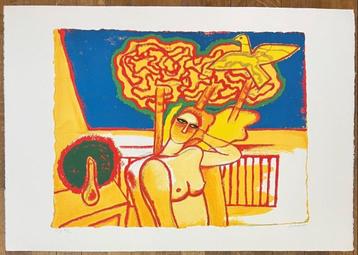 Corneille - litho - Nu jaune à la fenêtre beschikbaar voor biedingen