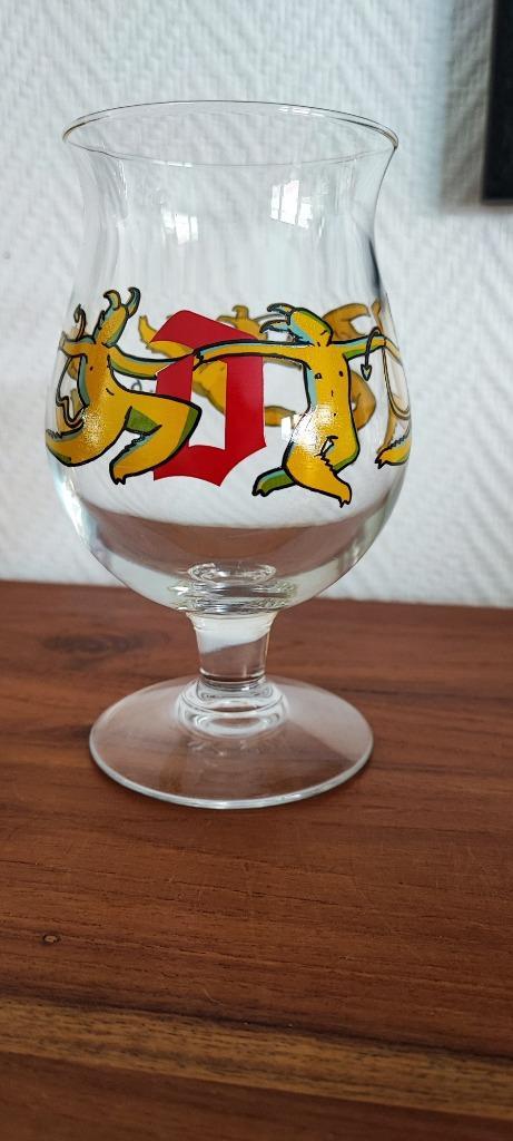Collectorsitem Duvelglas The 6 Hop Devils, Verzamelen, Biermerken, Gebruikt, Ophalen of Verzenden