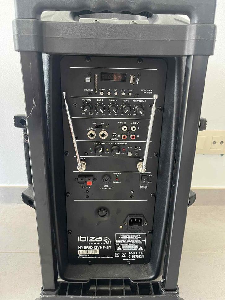 Ibiza sound system met statieven, Audio, Tv en Foto, Luidsprekerboxen, Zo goed als nieuw, Overige typen, 120 watt of meer, Overige merken