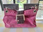 Fuchsia handtas, Ophalen of Verzenden, Gebruikt, Bruin, Handtas