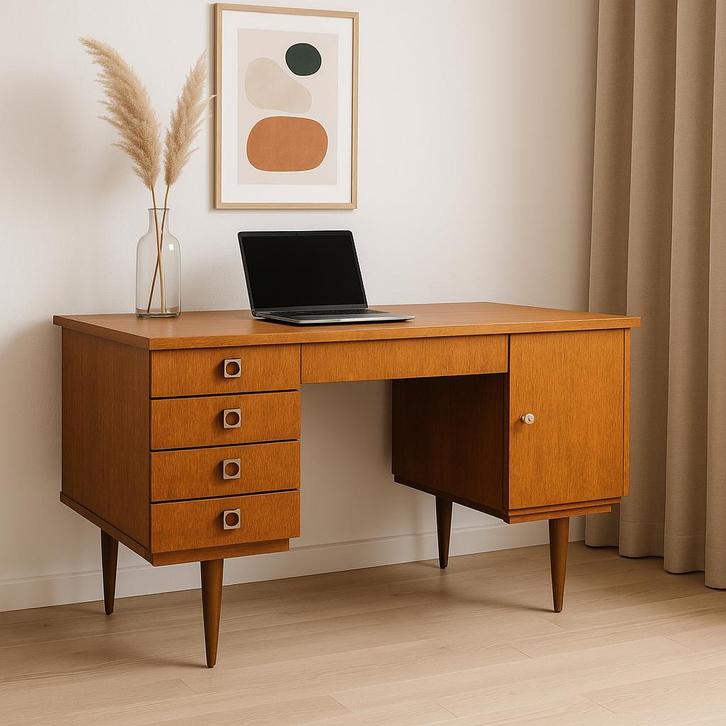 Prachtig vintage bureau, Huis en Inrichting, Bureaus, Gebruikt, Bureau, Ophalen of Verzenden