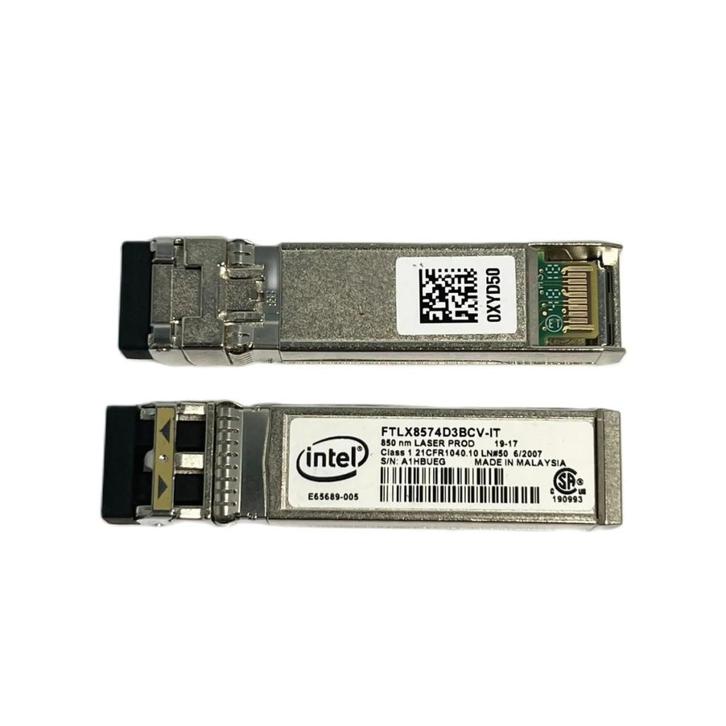 Intel 10 Gbit/s SFP+ SR FTLX8574D3BCV-IT E65689-005 0XYD50, Computers en Software, Pc- en Netwerkkabels