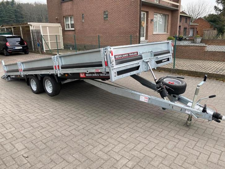 Brian James kantelbare plateauaanhangwagen met laadklep, Auto diversen, Aanhangers en Bagagewagens, Nieuw, Ophalen