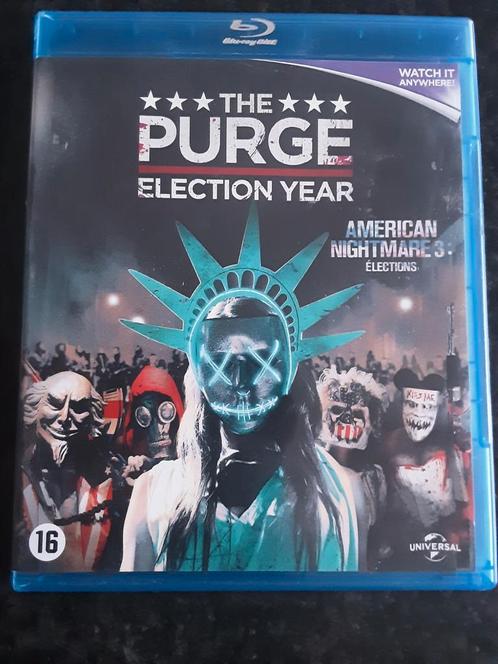 The Purge 3 : Election Year blu ray NL FR, Cd's en Dvd's, Blu-ray, Zo goed als nieuw, Thrillers en Misdaad, Ophalen of Verzenden
