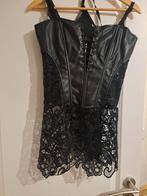 sexy maat 38 lederlook met kant, Ophalen of Verzenden