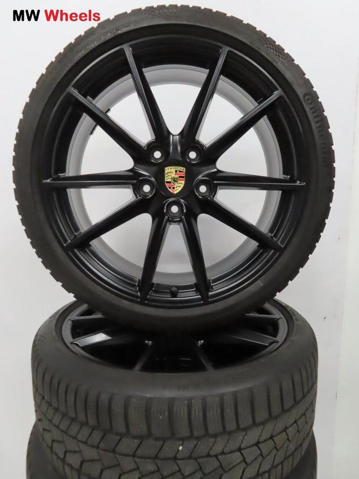Porsche 21 inch Origineel velgen 911 992 met winterbanden, Auto-onderdelen, Banden en Velgen, Banden en Velgen, Winterbanden, 20 inch