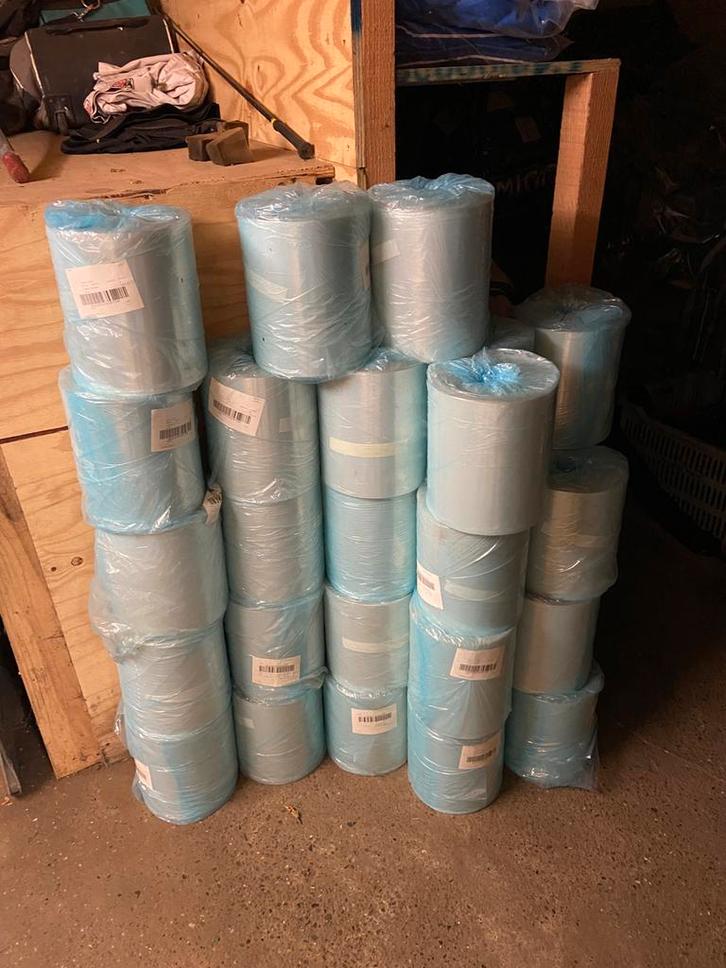Transparante verpakkingsfolie rollen 240mm Amcor BOPP film, Doe-het-zelf en Bouw, Zeil en Folie, Nieuw, Folie, 15 m² of meer, Ophalen