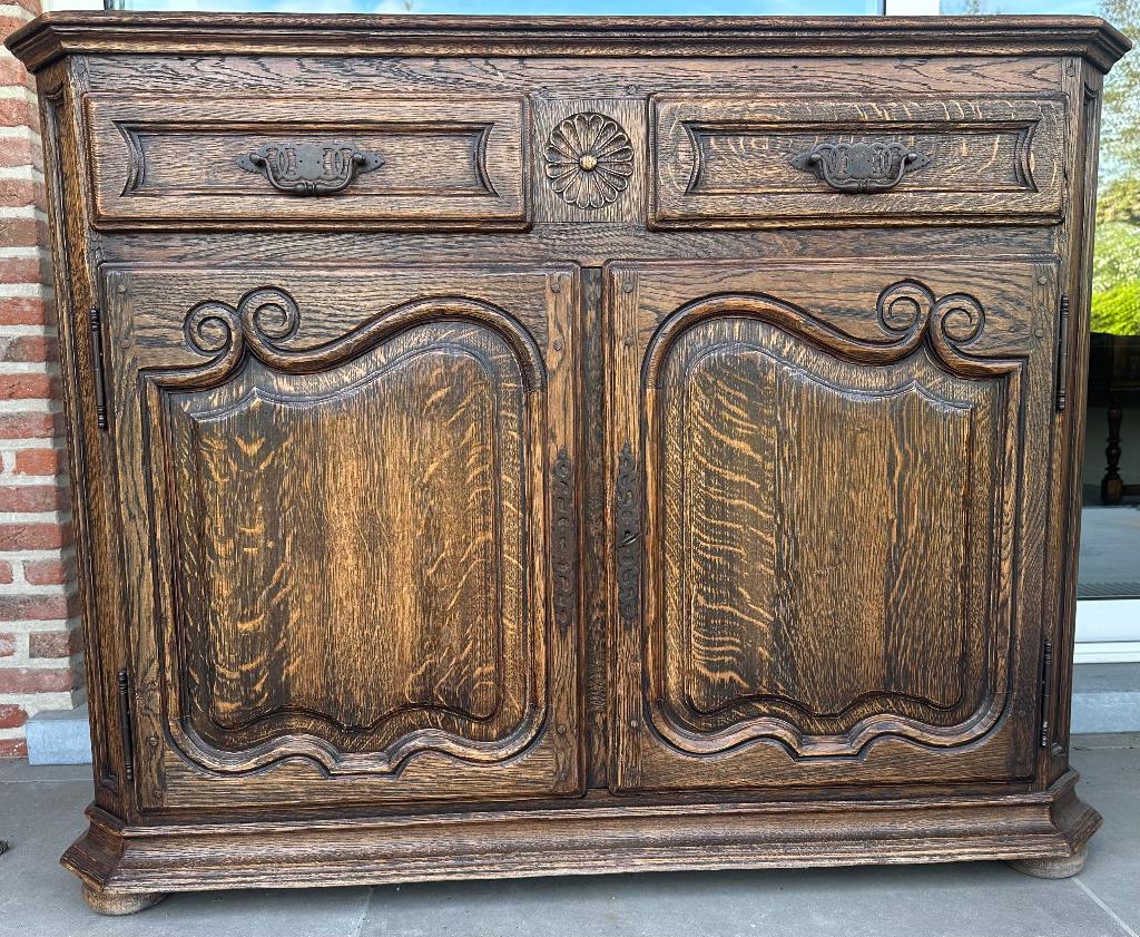 Mooie eiken kast, Gebruikt, 100 tot 150 cm, Eikenhout, 50 tot 75 cm