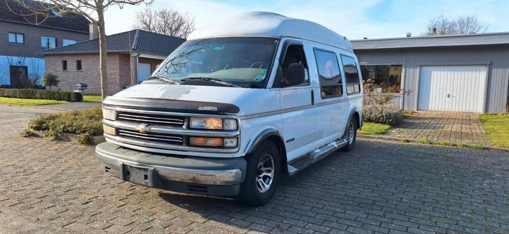 Chevy Express Van Camper bj 1998, Auto's, Chevrolet, Particulier, LPG, Groen, Ophalen