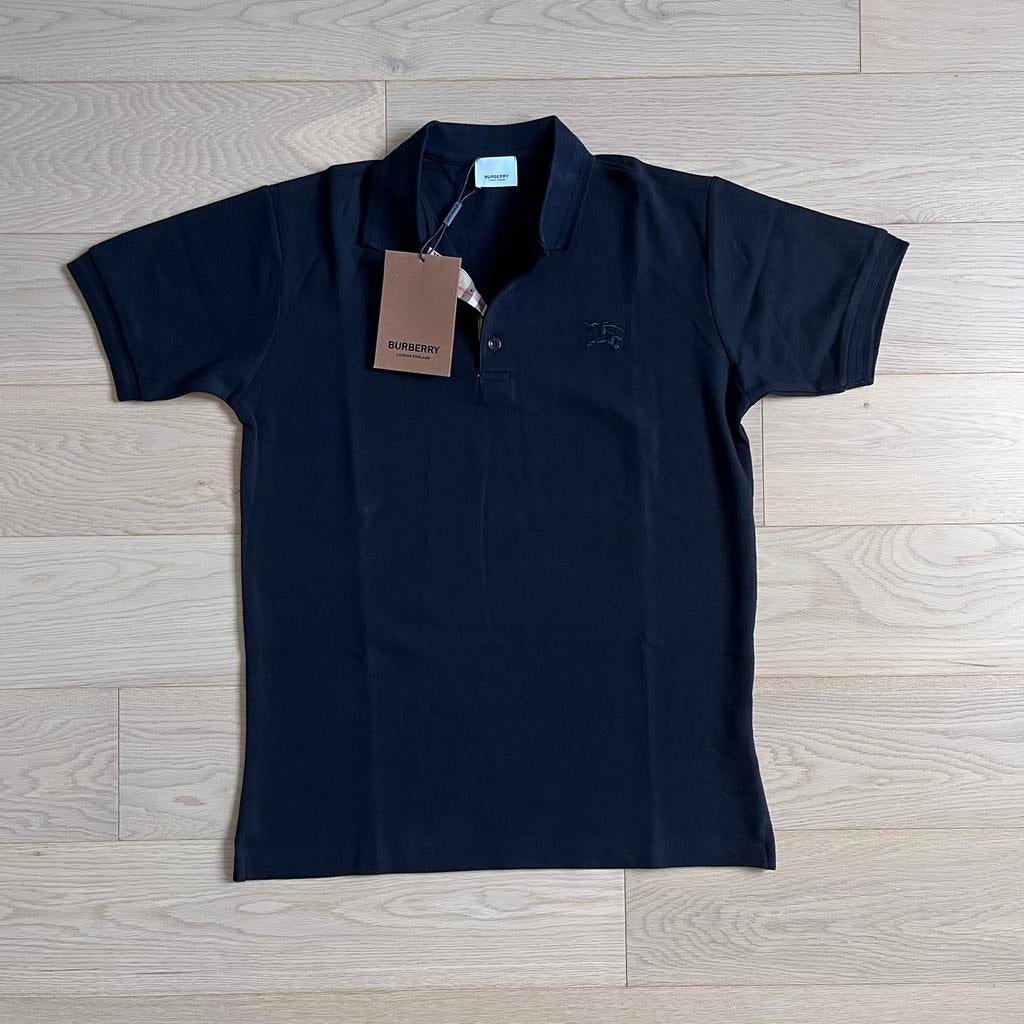 Burberry Polo - Zwart - Maat S - Nieuw Met Prijskaart, Neuf, Taille 46 (S) ou plus petite, Burberry, Noir