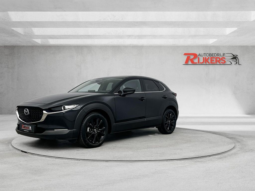 Mazda CX-30 2.5 e-SkyActiv-G M Hybrid Homura Autom,Camera A,, Auto's, Mazda, Stof, Gebruikt, 4 cilinders, Zwart