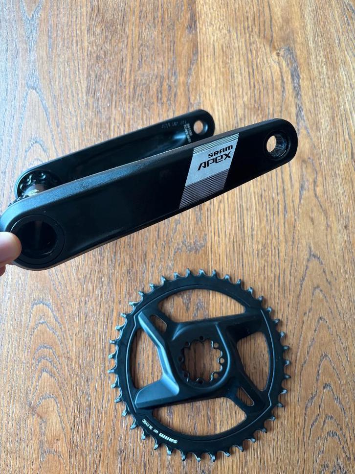 SRAM APEX AXS XPLR cranks + kettingblad, Fietsen en Brommers, Fietsonderdelen, Zo goed als nieuw, Algemeen, Overige typen, Ophalen of Verzenden
