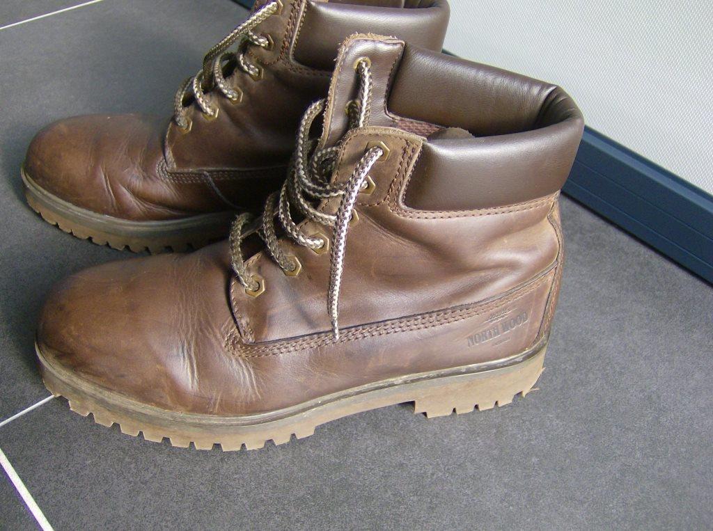 Heren Bottines - Leder - bruin - maat 42 - North Wood, Enlèvement ou Envoi, Brun