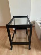 Petite déserte avec double plateau en verre, Maison & Meubles, Enlèvement, Comme neuf, Verre