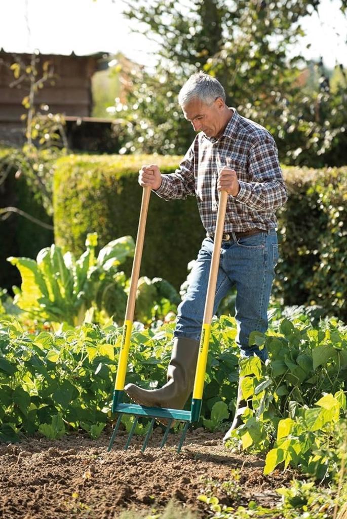 Leborgne Biogriff — Nieuwe 5-tands Grelinette, Tuin en Terras, Hand-tuingereedschap, Nieuw, Spade, Ophalen