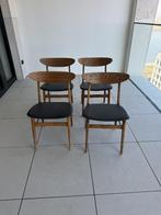 FARSTRUP SET VAN 4 STOELEN, Maison & Meubles, Chaises, Enlèvement ou Envoi, Utilisé, Bois, Bleu