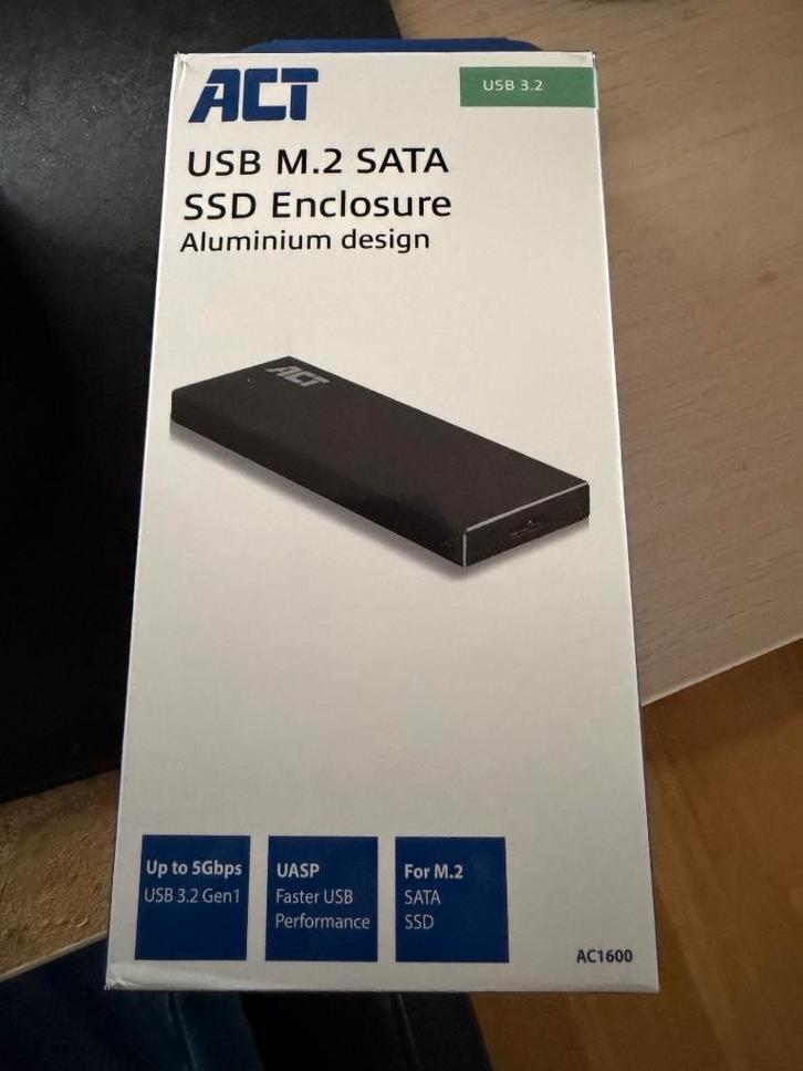 USB M.2 SATA SSD-behuizing, Computers en Software, Computerbehuizingen, Zo goed als nieuw, Ophalen of Verzenden