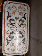 plateau en marbre avec incrustation 1,30 x 0,65 mm, épaisseu, Enlèvement