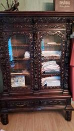 Boekenkast 2 deurs en televisiekast, Antiek en Kunst, Ophalen