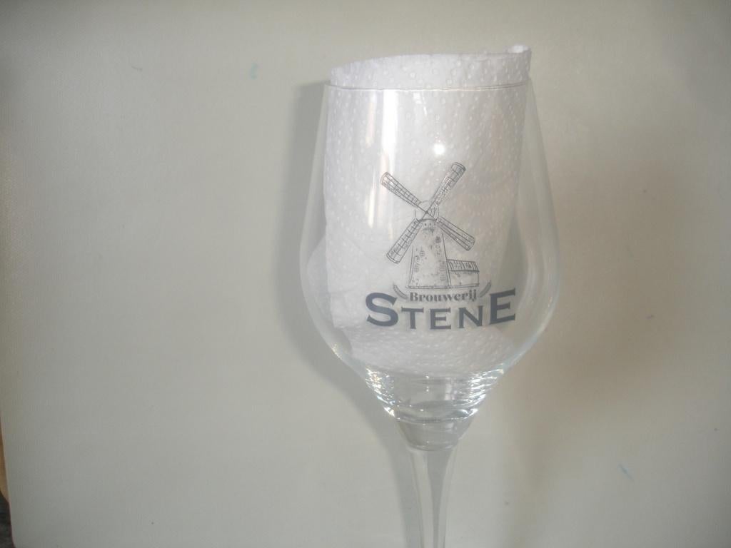 Bierglas Stene Tripel, 33cl, brij. Stene, Ophalen of Verzenden, Zo goed als nieuw, Glas of Glazen, Overige merken