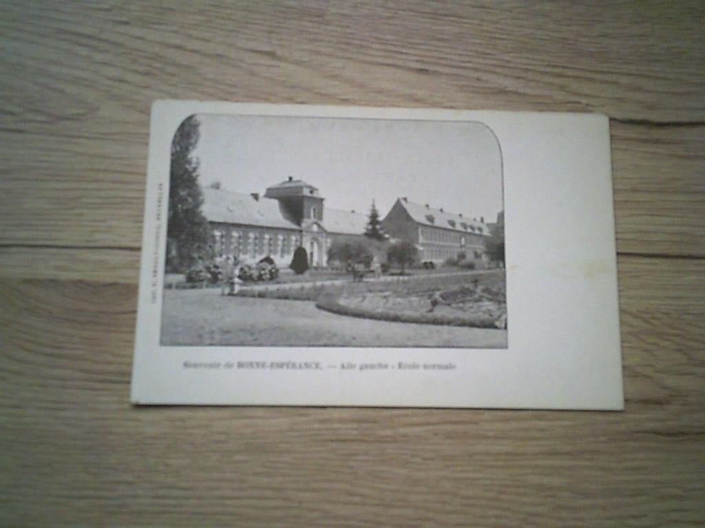 BONNE-ESPERANCE: Aile gauche - Ecole normale, Enlèvement ou Envoi, Avant 1920, Non affranchie, Hainaut