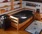Lit gigogne en pin massif, Maison & Meubles, Autres couleurs, 210 cm, Comme neuf, Enlèvement