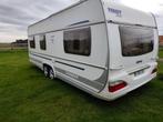 Fendt Topas double essieu 4 personnes en bon état., Caravanes & Camping, Grand lit, Jusqu'à 4, Particulier, Fendt