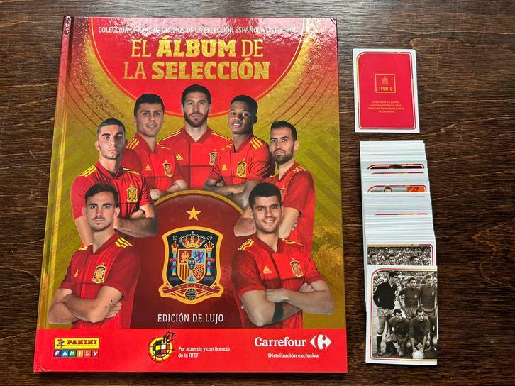 Panini Spanje ‘ El album de la seleccion’ compleet, Hobby en Vrije tijd, Stickers en Plaatjes, Zo goed als nieuw, Meerdere stickers
