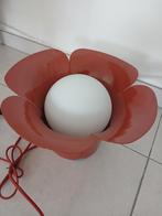 Lampe a poser tulipe la redoute opaline et fer, Enlèvement, Neuf, Moins de 50 cm