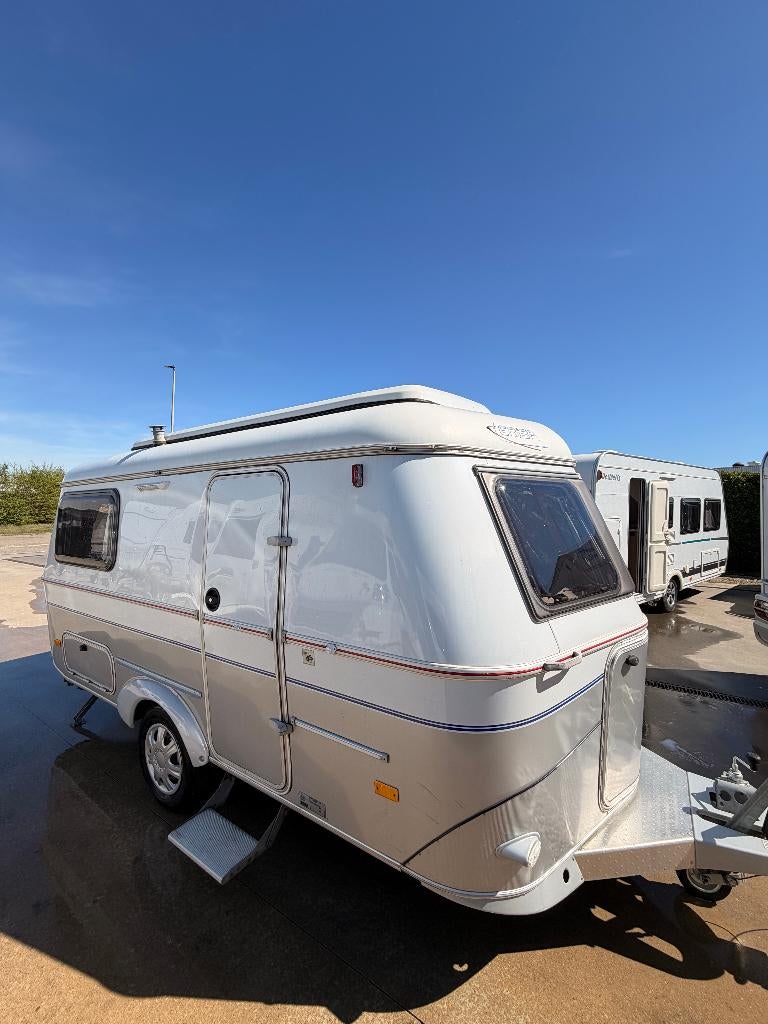 ERIBA GT touring met hefdak en Luifel in nieuwstaat, 2 aparte bedden, Bedrijf, Treinzit, 4 tot 5 meter