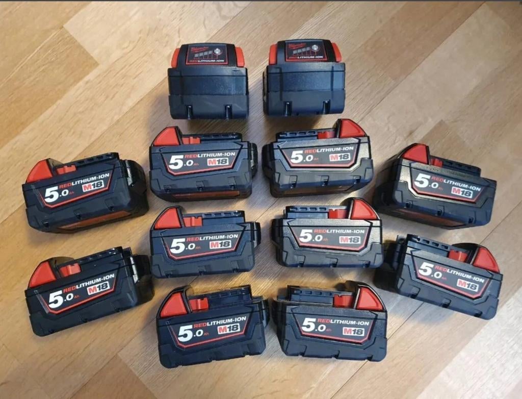 Batteries Milwaukee M18 5ah, Enlèvement