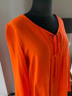 SCAPA fluo oranje losse zijden blouse boho/Ibiza stijl - 38, Maat 38/40 (M), Scapa, Oranje, Ophalen of Verzenden