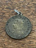Penning WO 1 koning Albert I Nieuwpoort, Verzamelen, Ophalen of Verzenden, Embleem of Badge