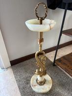 Vintage Hollywood Regency-asbak van onyx en messing, Ophalen