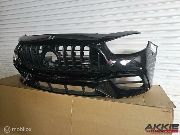 W213 S213 E63 E63S AMG Bumper MERCEDES FACELIFT ZWART, Auto-onderdelen, Carrosserie, Bumper, Voor, Gebruikt, Ophalen of Verzenden